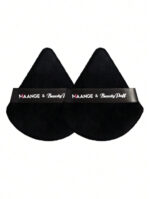 Face Brush Set, 3pcs Brush+2pcs Triangle Powder Puff - Image 5