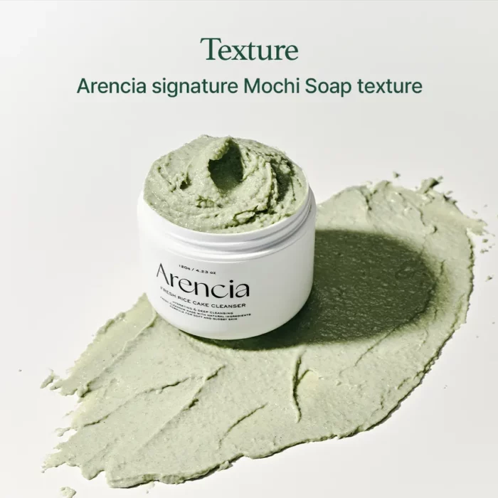 Arencia - Fresh Green Rice Mochi Cleanser 120 g - Image 3