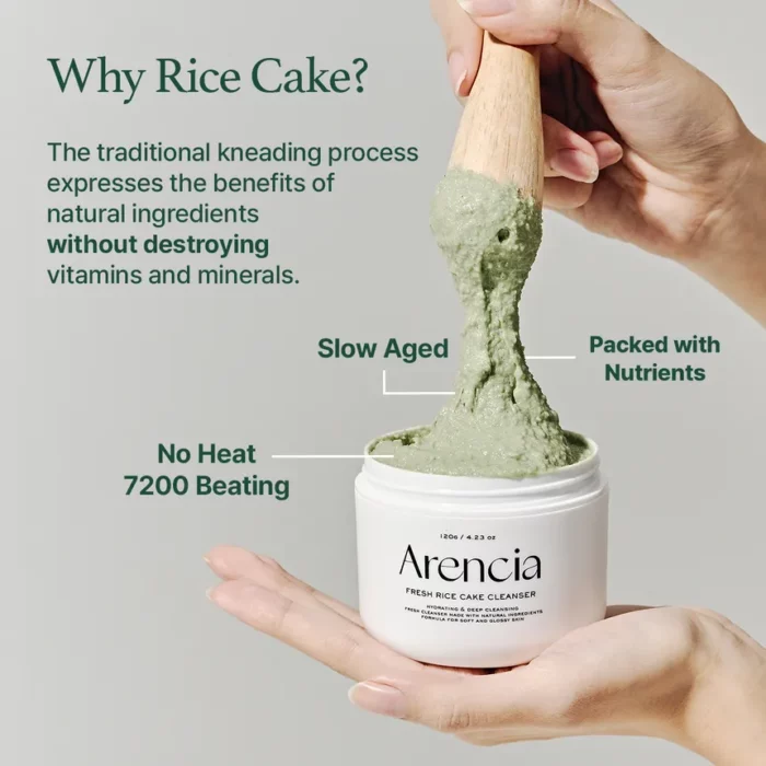 Arencia - Fresh Green Rice Mochi Cleanser 120 g - Image 6