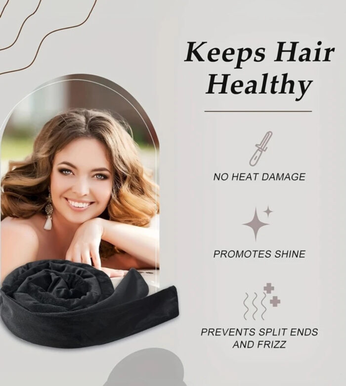 No heat curl ribbon with scrunchies - Image 2