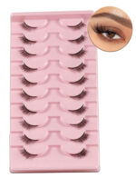 ⁦10 Pairs Natural & Fluffy Short Cat Eye Lashes⁩ - الصورة ⁦2⁩