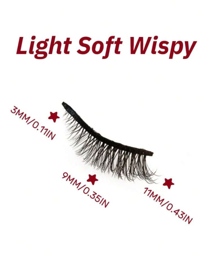 ⁦10 Pairs Natural & Fluffy Short Cat Eye Lashes⁩ - الصورة ⁦4⁩