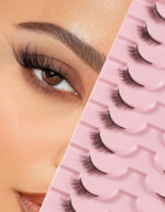 10 Pairs Natural & Fluffy Short Cat Eye Lashes