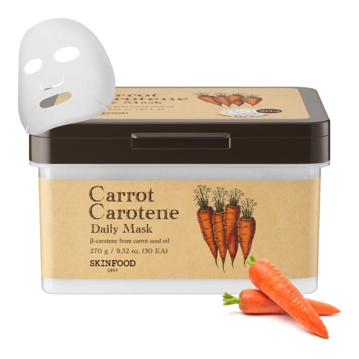 ⁦SKINFOOD Carrot Carotene Daily Mask 30 Sheets⁩ - الصورة ⁦2⁩