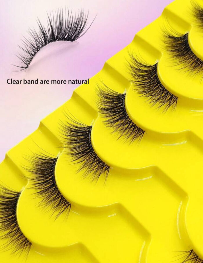 Half eye lashes wispy soft false eyelashes 10 pair - Image 2