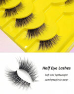 Half eye lashes wispy soft false eyelashes 10 pair - Image 3