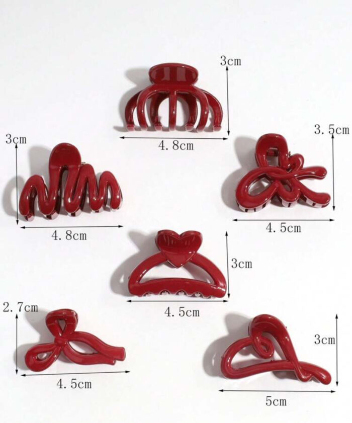 ⁦Hair clip 6 mini pcs⁩ - الصورة ⁦2⁩