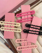 8pcs Ladies Y2K Gold Metal Wave Shaped Hair clip