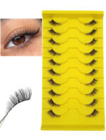 Half eye lashes natural soft cat eye 10 pair