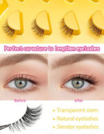 Natural half eye lashes 5 pair - Image 2