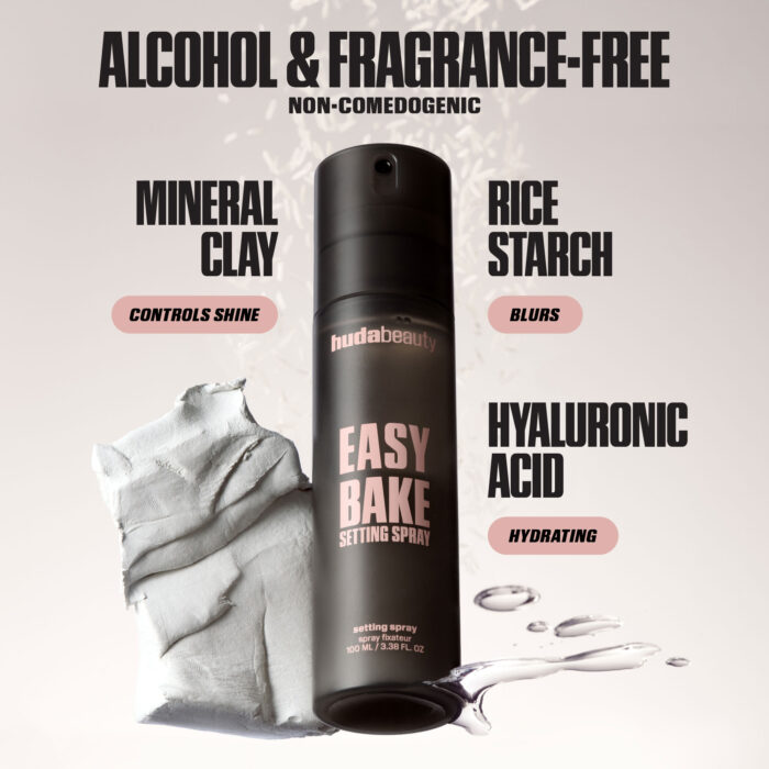 HUDA BEAUTY  Easy Bake Blurring Setting Spray with 16-Hour Wear - Image 4