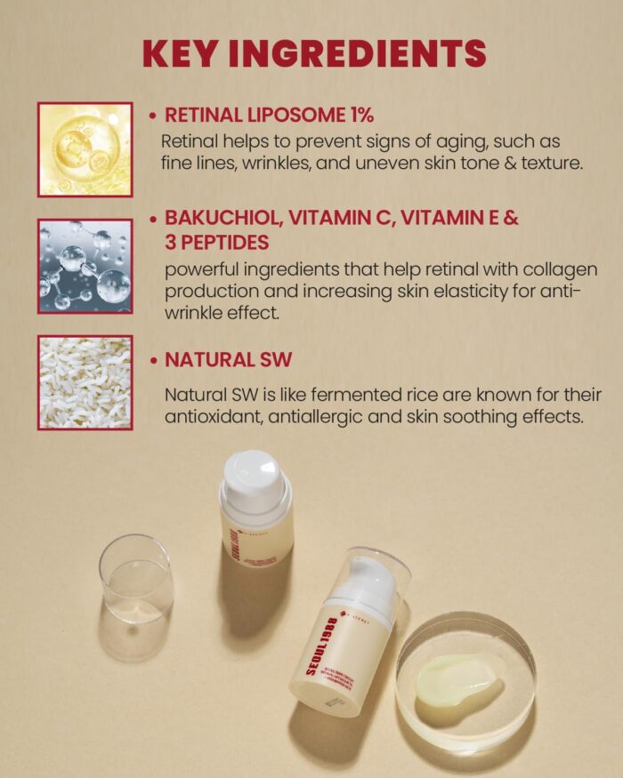⁦KSECRET SEOUL 1988 Cream : Retinal Liposome 1% + Fermented Rice 50 ml⁩ - الصورة ⁦5⁩