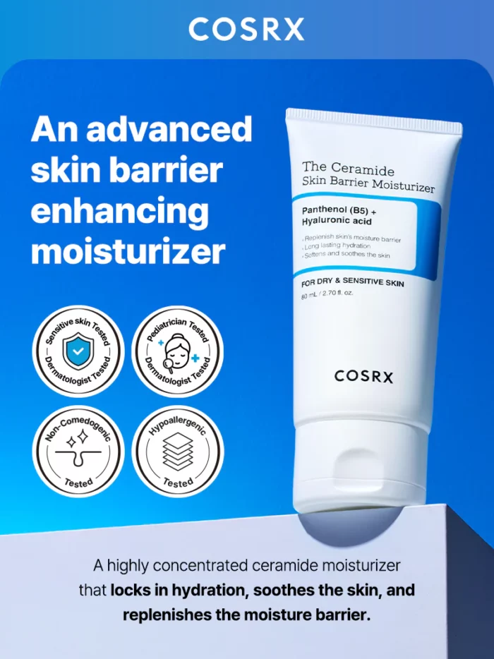 ⁦COSRX The Ceramide Skin Barrier Moisturizer 80 ML⁩ - الصورة ⁦2⁩