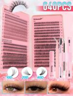 Cluster Eyelash Extension Set 640pcs
