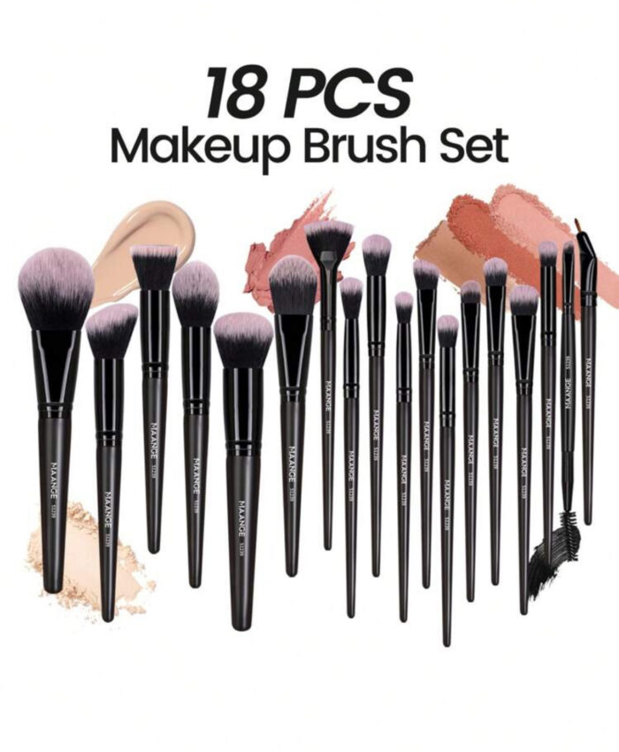 20pcs Professional Makeup Tool Set black - Image 2