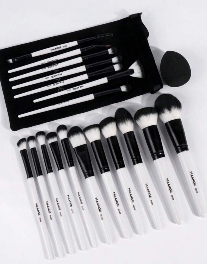 20pcs Professional Makeup Tool Set white - Image 2