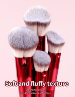 6 pcs makeup brush heart-shaped - Image 3
