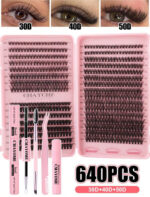 Cluster Eyelash Extension Set 640pcs - Image 2