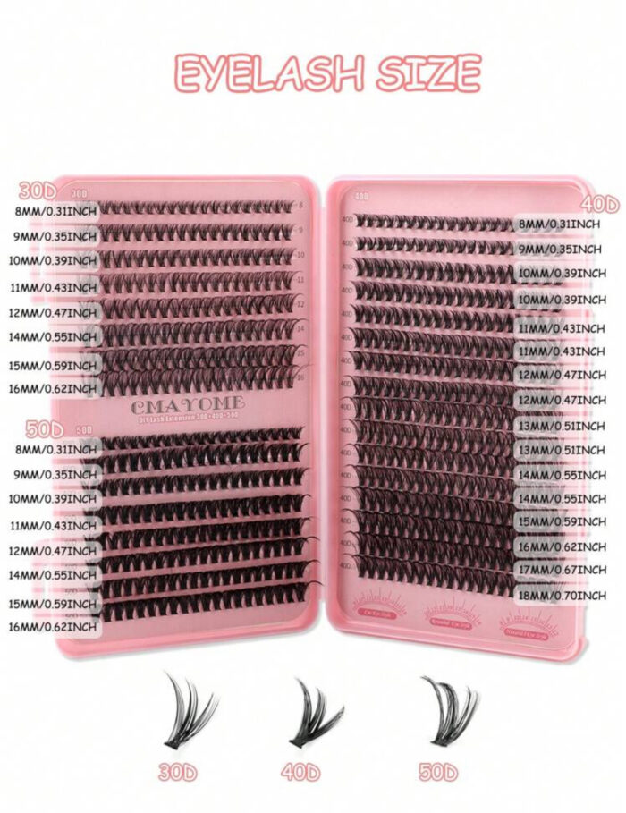 Cluster Eyelash Extension Set 640pcs - Image 3