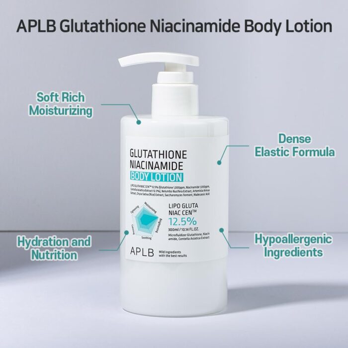 APLB  Glutathione Niacinamide Body Lotion 300 ml - Image 4