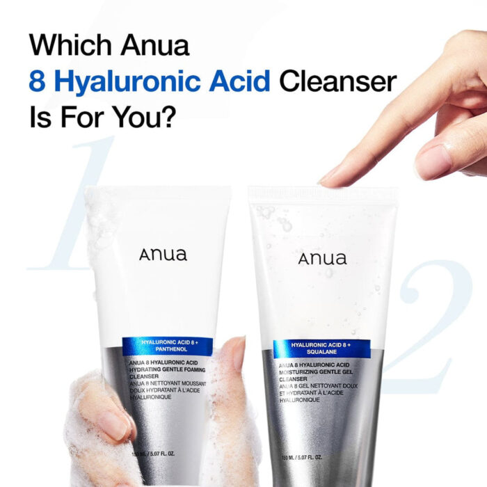 Anua 8 Hyaluronic Acid Moisturizing Gentle Gel Cleanser 150 ml - Image 4