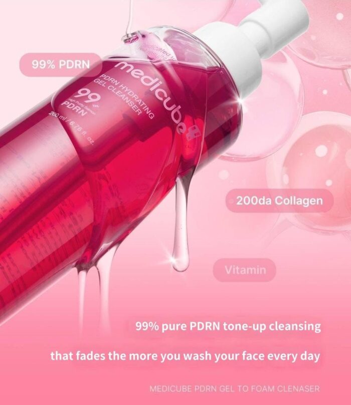 ⁦MEDICUBE PDRN Hydrating Gel Cleanser - 200ml⁩ - الصورة ⁦3⁩