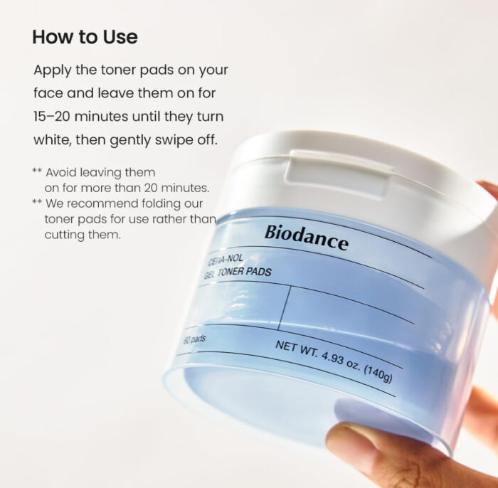 Biodance Cera-nol Gel Toner Pads 60 pads - Image 8