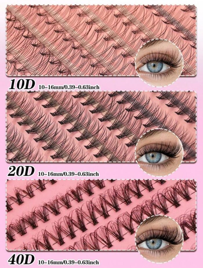 Cluster Eyelash Extension Set 640pcs - Image 2