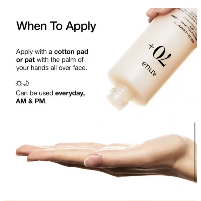 Anua Rice 70 Glow Milky Toner Mini - 40 ml - Image 2