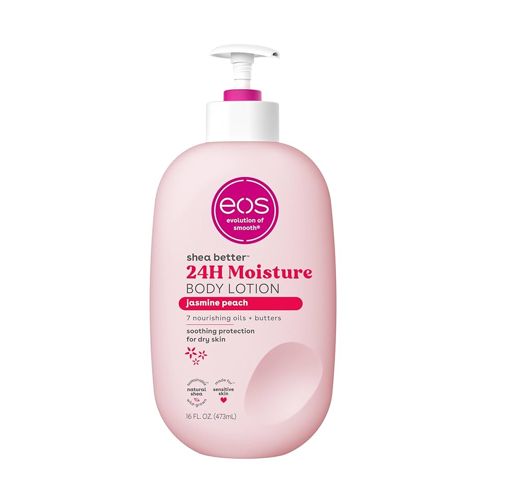 IMG_9251 EOS Shea Better ™, 24H Moisture Body Lotion Jasmine Peach473 ml - Image 1