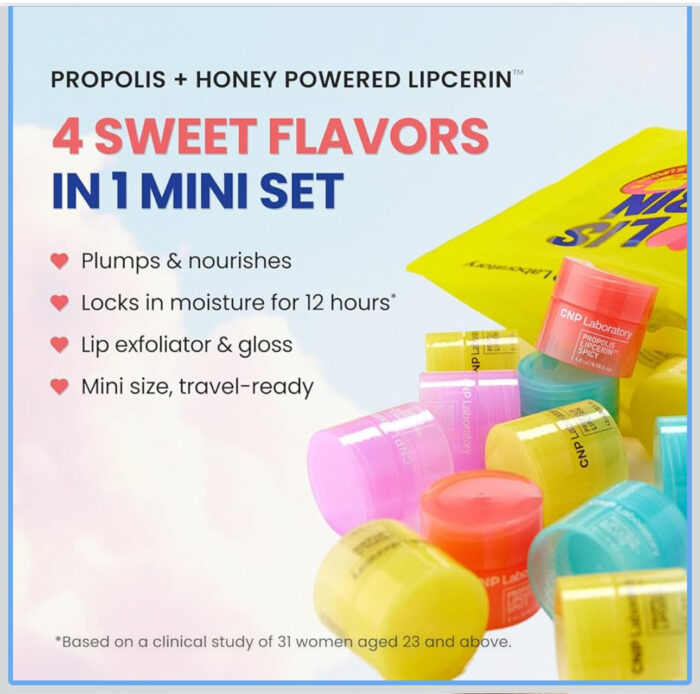 CNP LABORATORY Propolis Lipcerin Miniature Set - 1set (4.5ml x 4pcs) - Image 2