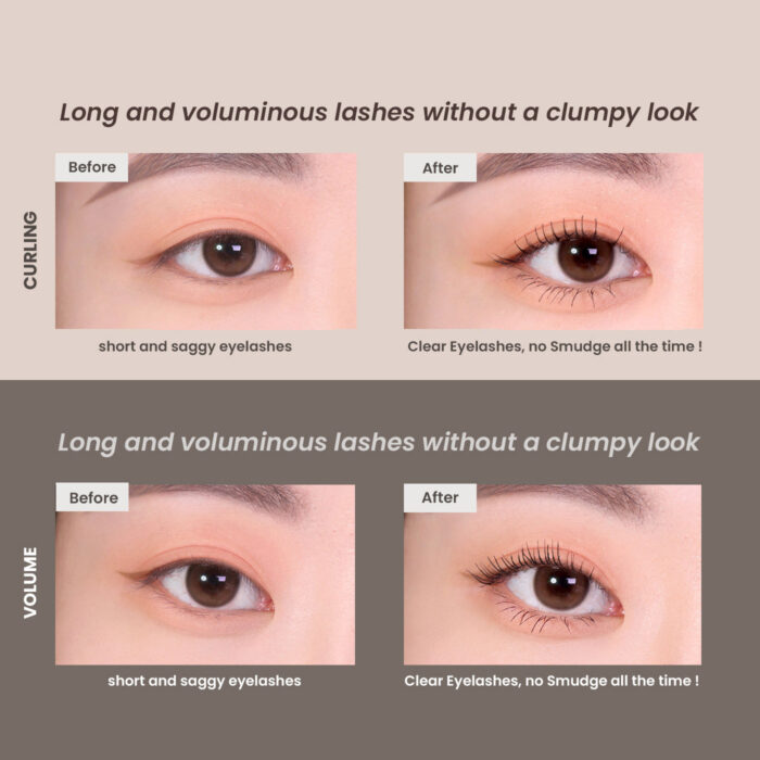 Heimish Dailism Smudge Stop Mascara Black Curling - Image 3