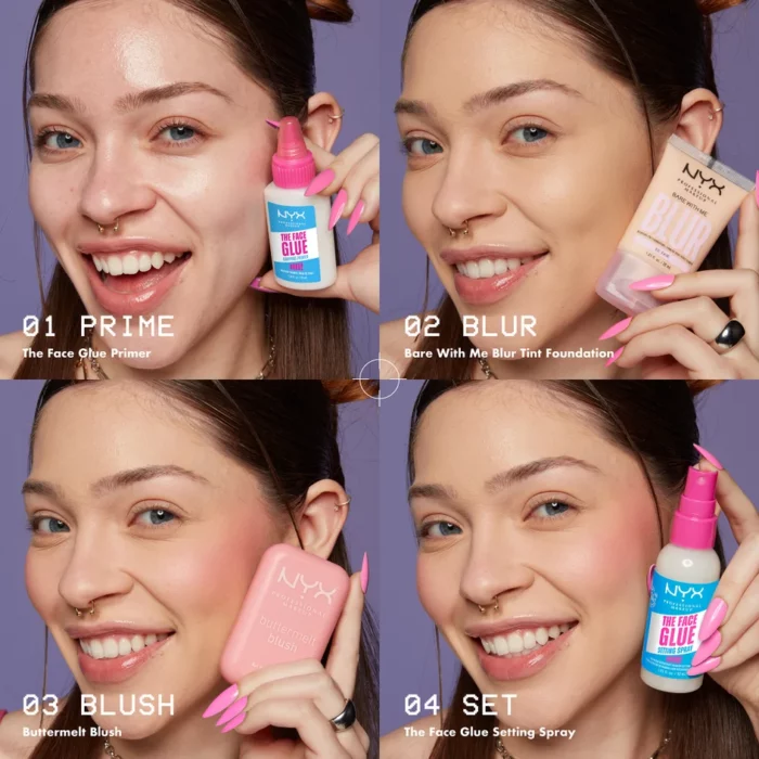 NYX The Face Glue Gripping Primer Up To 24 Hour Hydration and Makeup Wear 35ml - Image 2