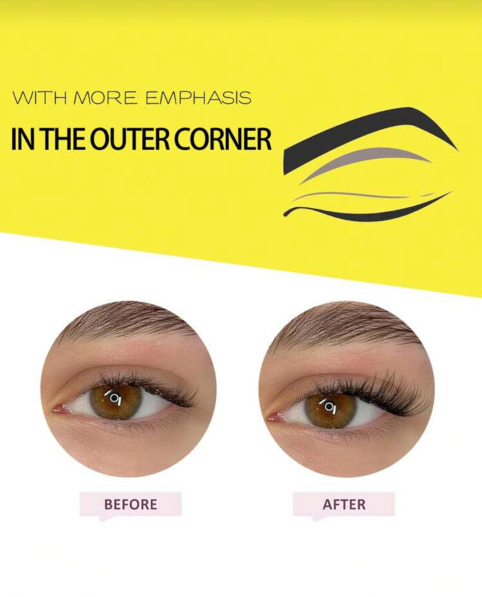 Eyelashes Natural Half Lashes Cat Eye Clear Band 10 pair - Image 3