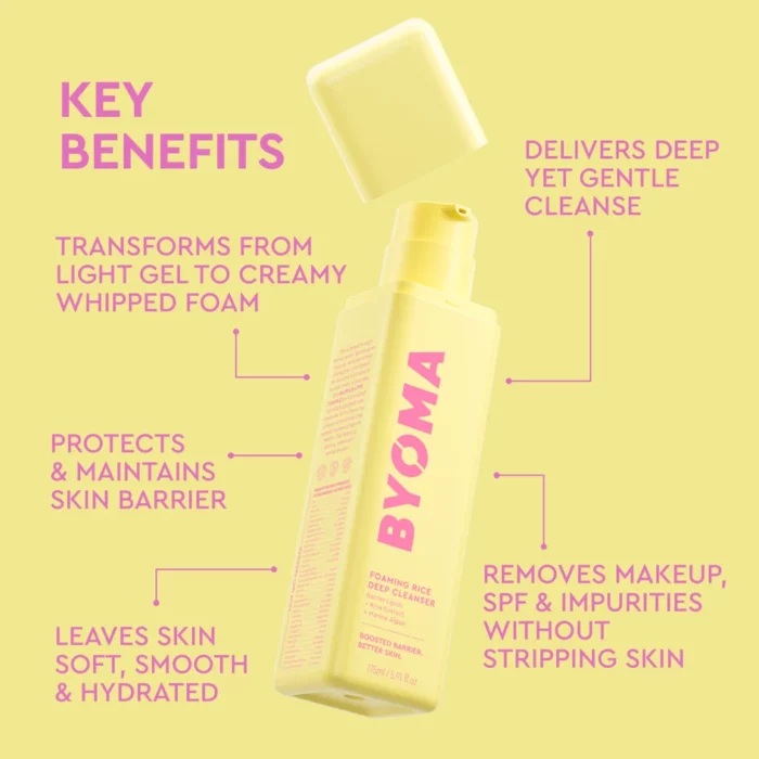 BYOMA Foaming Rice Deep Cleanser 175ml - Image 3