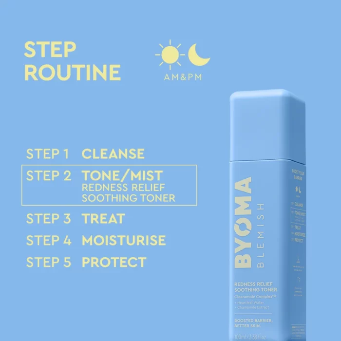 BYOMA Blemish Redness Relief Soothing Toner 100ml - Image 5