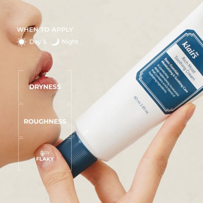 Dear, Klairs Rich Moist Soothing Cream JUMBO 80ml - Image 3