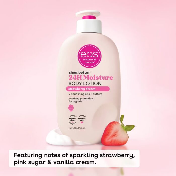 EOS Shea Better™ 24H Moisture Body Lotion Strawberry Dream 473 ml - Image 3