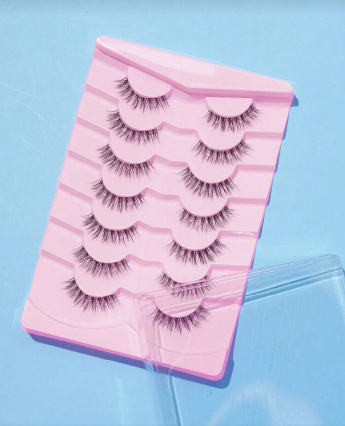 7 pairs natural long curled eyelashes - Image 3
