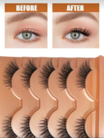 5 Pairs Cat Eye Half Natural & Soft False Eyelashes - Image 3