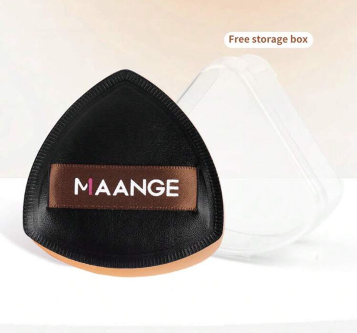 Triangle powder puff 1 pcs with case - random color - Image 4