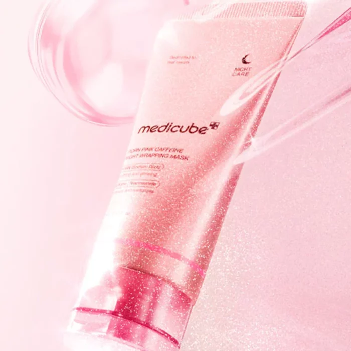 Medicube – PDRN Pink Caffeine Night Wrapping Mask 75ML - Image 3