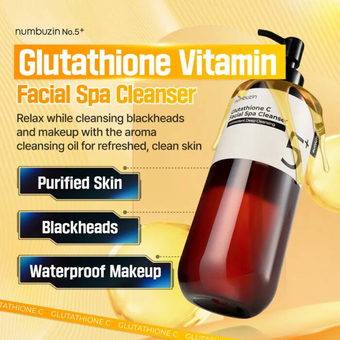 numbuzin No. 5+ Glutathione C Facial Spa Cleanser - 200 ml - Image 4