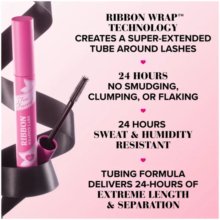 Too Faced Ribbon Wrapped Lash Mascara 8ml - Image 4