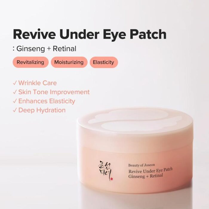 BEAUTY OF JOSEON Revive Under Eye Patch : Ginseng + Retinal - 1pack (60pcs) - Image 3