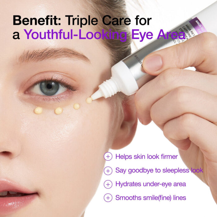 ⁦ANUA Retinol 0.1 Caffeine Revitalizing Eye Cream - 30g⁩ - الصورة ⁦4⁩