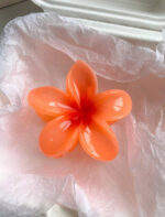 6pcs Flower Shaped Random Mixed Color Lightweight Plastic Hair Clips - Image 3