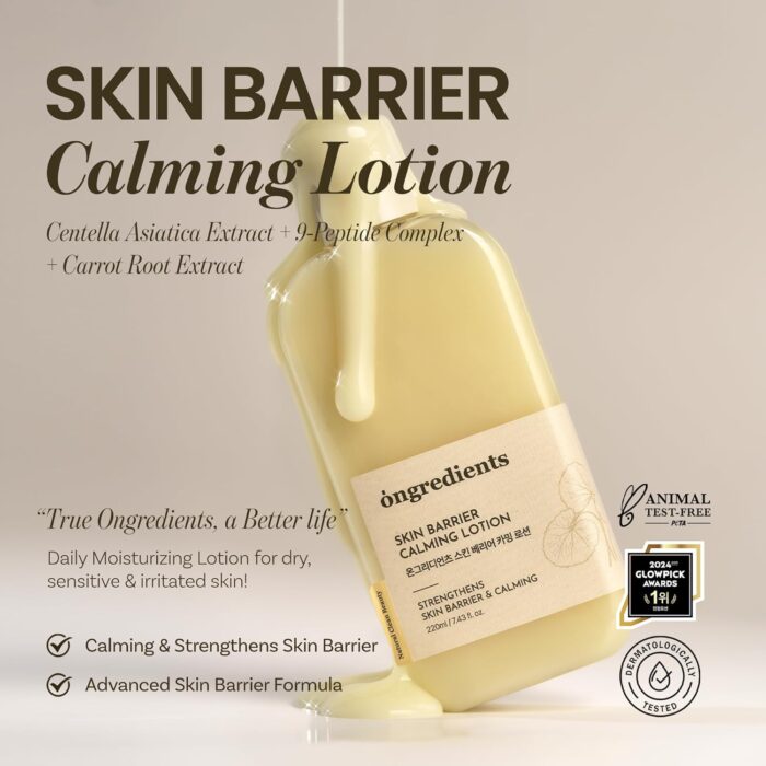 Ongredients Skin Barrier Calming Lotion 220 ml - Image 2