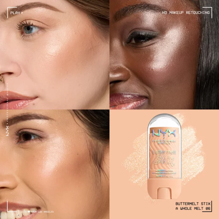 NYX Buttermelt Stix Glow Boosting Stix up to 8 HR Wear - A Whole Melt - Image 6