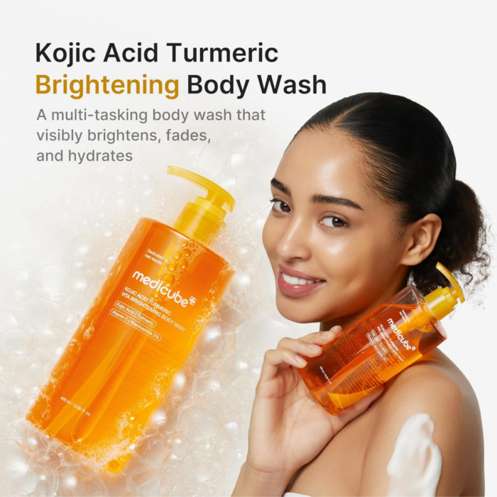 MEDICUBE Kojic Acid Turmeric Vita Brightening Body Wash - 400ml - Image 2
